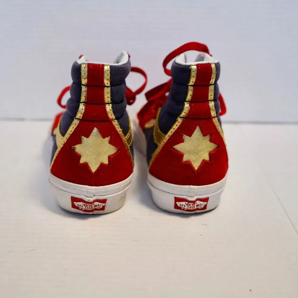 Vans Captain Marvel Men's 5 Women's 6.5 Limited Edition SK8 Hi Sneakers - Picture 2 of 7